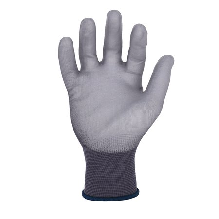 Azusa Safety Commander 13 ga. Nylon Work Gloves, Polyurethane Palm Coating, Gray, S CM2010